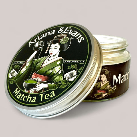 ultima matcha tea shaving soap