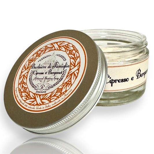 Cipresso e Bergamot Shaving Soap in our vegan formulation. Shave soap by Ariana & Evans