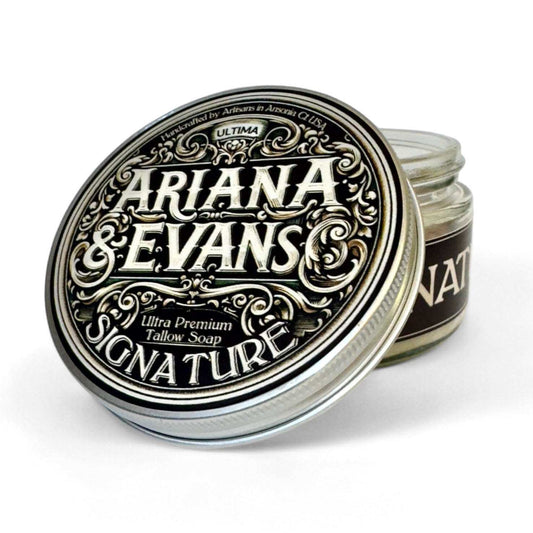 Signature shaving soap by Ariana & Evans. Best shave soap