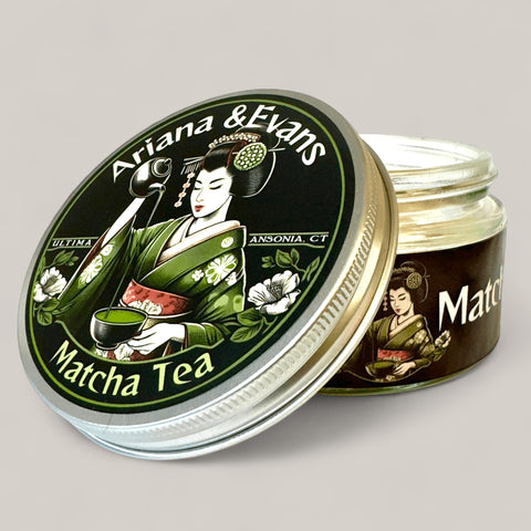 ultima matcha tea shaving soap