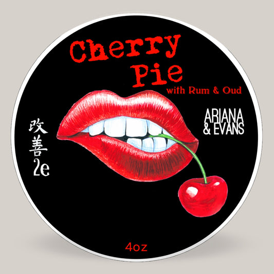 Cherry Pie Shaving Soap in K2e with emu oil