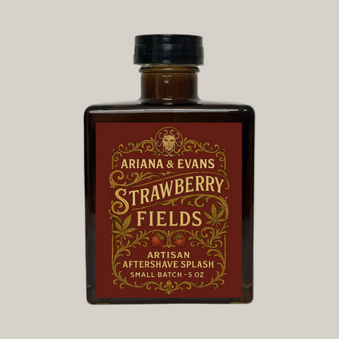 Bottle of Ariana & Evans Strawberry Fields Artisan Aftershave Splash on a white background